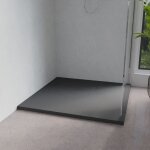 Cuisibane - receveur de douche 90x90 cm extra plat - saphir - gris anthracite