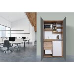 Cuisine cuisine de bureau mini - cuisine single chne gris peter 104 cm respekta