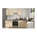 Cuisine complete sara - dcor chene sonoma - l210 x p210 cm