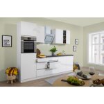 Cuisine kitchenette bloc vide sans poignée blanc lorena 270 cm respekta Cuisine kitchenette bloc vide sans poignée blanc lorena 270 cm respekta