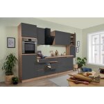 Cuisine kitchenette sans poignée chêne gris lorena 330 cm respekta Cuisine kitchenette sans poignée chêne gris lorena 330 cm respekta