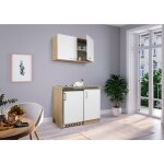Cuisine mini - cuisine single kitchenette chne blanc levin 100 cm respekta