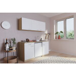 Cuisine mini - cuisine single kitchenette chne blanc luis 150 cm respekta