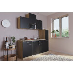 Cuisine mini - cuisine single kitchenette ch�ne noir luis 180 cm respekta
