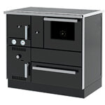 Sannover - cuisinière bois chauffage (7, 44 kw) + bouilleur (20, 1 kw) 27 kw noir Sannover - cuisinière bois chauffage (7, 44 kw) + bouilleur (20, 1 kw) 27 kw noir