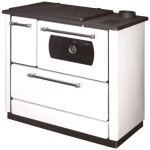 Cuisinire bois avec four chauffage seul dana sannover 9 kw blanc
