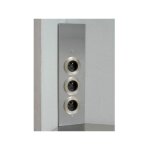 Prise cuisine esquina - bloc 3 prises inox bross