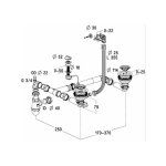 Cuisissimo - vidage automatique 2 bacs cuipd172 pour �vier systemceram cleya