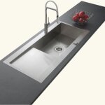 Cuisissimo - vier inox lisse rikas 1 tr�s grand bac 1 �gouttoir