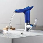 Gotrays - cuivre lavabo cascade eau chaude et froide salle de bains armoire lavabo mnage comptoir bassin ...