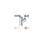 Culotte pvc 45° mâle femelle pour tube de descente Ø80 - aspect cuivre - first plast Culotte pvc 45° mâle femelle pour tube de descente Ø80 - aspect cuivre - first plast