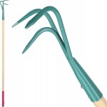 Cultivateur pour femme en acier avec manche long et manche en bois - kadax