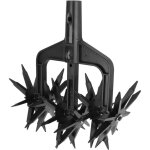 Cultivateur rotatif de jardin, motoculteur rotatif de jardinage � main avec triple griffe dents amovibles, ...