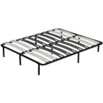 Monmobilierdesign - cuno sommier � lattes larges 180x200 cm avec pieds