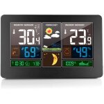 Curconsa - station météo sans fil 3 en 1 pour intérieur et extérieur, thermomètre, hygromètre, baromètre, ... Curconsa - station météo sans fil 3 en 1 pour intérieur et extérieur, thermomètre, hygromètre, baromètre, ...