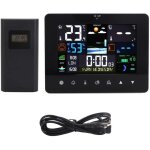 Station mto sans fil avec cran couleur 3362g, horloge de dtection, thermomtre tactile avec grand ...