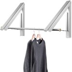 Curious fish rtractables cachs aluminium pliants muraux fixs mur schoir etendoir suspendre manteau ...