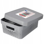 Curver 04753 - 099 - 00 infinity points bo�te � rangement avec couvercle plastique gris clair 36, 3 x ...