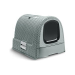 Curver bac a litiere pour chats - bleu gris - pour chat - 51 x 38, 5 x 39, 5 cm