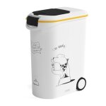 Curver - conteneur a croquettes 54 l / 20 kg - dinner pets - blanc - 49, 3 x 27, 8 x 60, 5 cm - pour ...