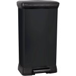 Curver - deco bin metalics 246364 poubelle 50 l (l x h x p) 390 x 720 x 290 mm noir 1 pc(s)