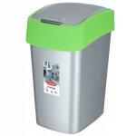 Curver - flip bin - poubelle 50l � couvercle basculant - pour cuisine, bureau, salle de bain - 29, 4 ...