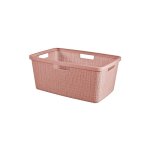 Curver panier  linge 46l, fer  linge, rose