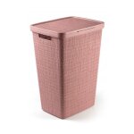 Curver jute panier a linge rose dawn 58l 43x34xh58, 2cm