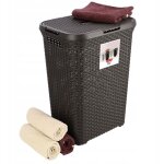 Panier  linge 60 l marron - curver
