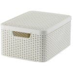 Panier curver m avec couvercle 18l / crème Panier curver m avec couvercle 18l / crème