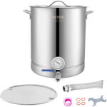 Cuve de brassage 60, 6 l en acier inoxydable cuve fermentation biere fond de pot a trois couches kit ...