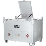 Cuve r�servoir diesel - gasoil en m�tal 400 l avec pompe 12 v et pistolet automatique mw tools tdc40012met ...