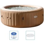 Cuve thermale de massage � bulles ronde purespa 196x71 cm intex