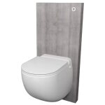 Cuvette avec broyeur et bâti support sanicompact comfort + avec habillage gris ciment sfa Cuvette avec broyeur et bâti support sanicompact comfort + avec habillage gris ciment sfa