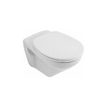 Cuvette  fond creux, 360 x 540 mm, ex targa classic, modle suspendu, sortie horizontale, en porcelaine ...