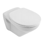 Cuvette  fond creux, 360 x 540 mm, ex targa classic, modle suspendu, sortie horizontale, en porcelaine ...