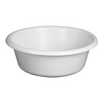 Aluminium et plastique - cuvette ronde d36x12cm 6. 5l gris mouchet rivcrd36