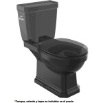 Roca - cuvette sans rebord avec double sortie pour wc  rservoir bas carmen couleur : noir