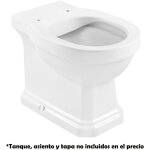 Roca - cuvette sans rebord avec double sortie pour wc  rservoir haut, encastr ou avec chasse d'eau ...