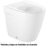 Cuvette de toilette sans rebord  double sortie cuvette de toilette sans rebord ona - roca