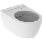 Cuvette wc suspendu geberit icon, car�n�e, rimfree, 53cm, blanc