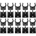 10x clip de plinthe avec base  visser en plastique noir  26mm pied meuble cuisine salle de bain fixation ...