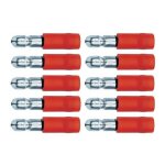 Cyclingcolors - 10x cosse pr - isole mle ronde 4mm rouge section de fil lectrique 0, 25mm  1, 5mm ...