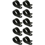 Cyclingcolors - 10x p - clip en nylon noir 12, 7x12, 5x5 collier de serrage cbles gaines tuyaux conduits ...