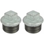 Cyclingcolors - 2x bouchon fonte m�le galvanis� 26x34 1' raccord 290 plomberie capuchon connecteur tuyau ...