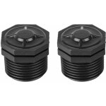 Cyclingcolors - 2x bouchon mle 1 pvc plastique  visser tuyau raccord pulvrisateur arrosage capuchon ...