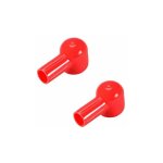 Cyclingcolors - 2x cache cosse en caoutchouc rouge 13, 5x17mm connecteur batterie anti parasite protection ...