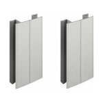 2x jonction de plinthe 100mm finition aluminium bross� multi angle angulaire coin cuisine raccord connecteur ...