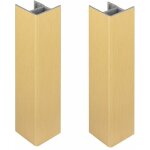 2x jonction de plinthe 100mm finition or doré brossé angle angulaire coin cuisine raccord connecteur ... 2x jonction de plinthe 100mm finition or doré brossé angle angulaire coin cuisine raccord connecteur ...