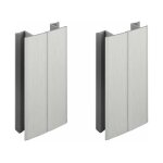 2x jonction de plinthe 120mm aluminium bross� multi angle angulaire coin cuisine raccord connecteur pied ...